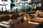 Table set at a restaurant