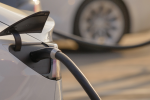 EV charging on a car